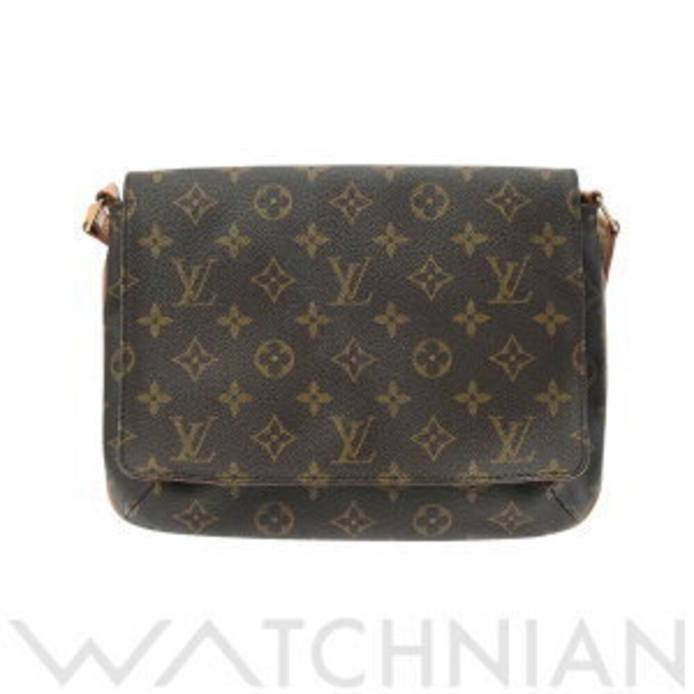 Louis Vuitton Monogram Musette Tango Long Brown Canvas Shoulder Bag